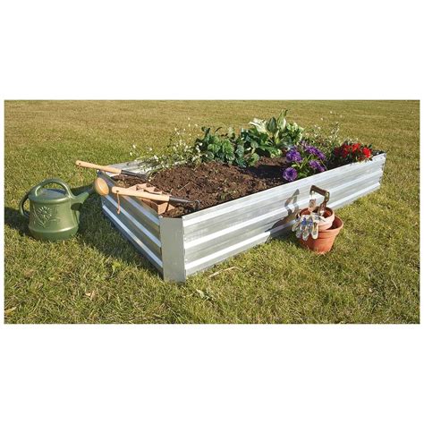 planter box with galvanized metal|galvanized planter box with bottom.